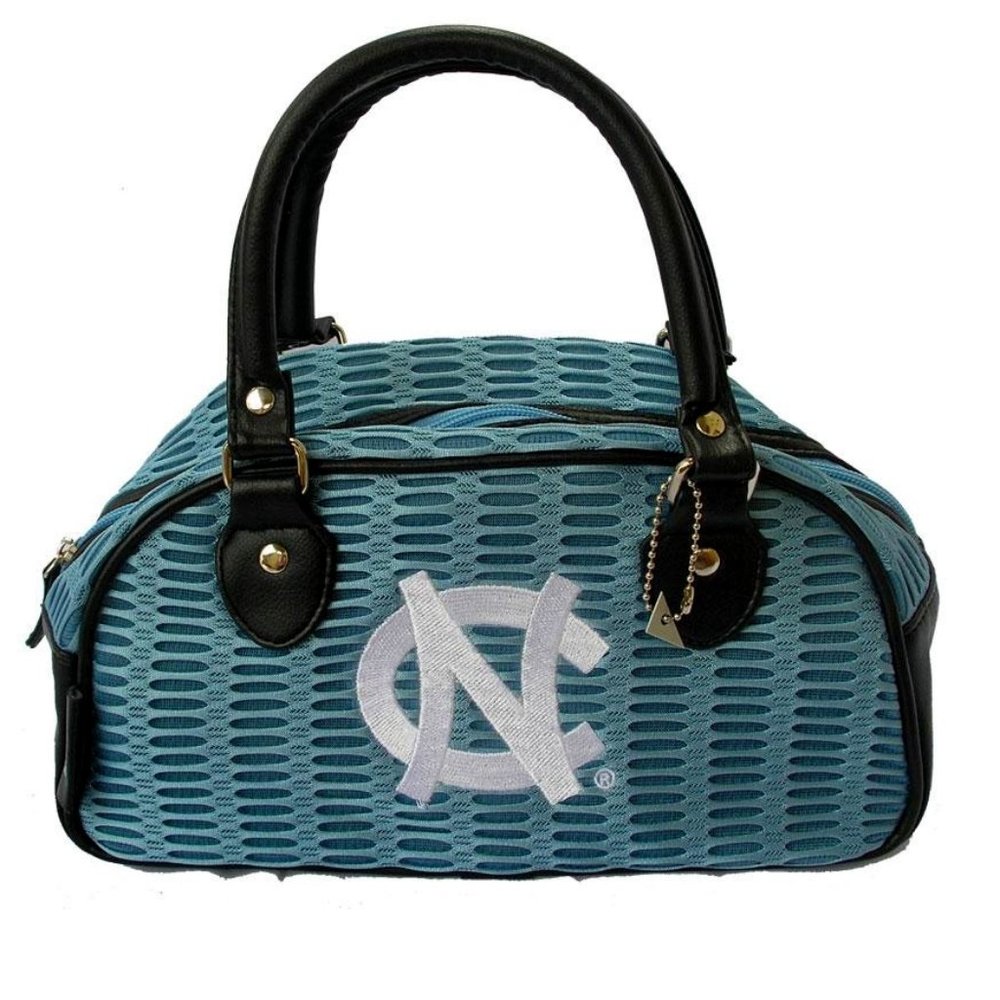 North Carolina Tar heels Mesh/Leather Purse